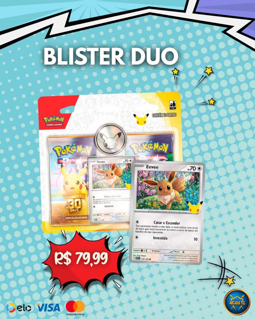 Blister Duplo - Pokémon 30 anos